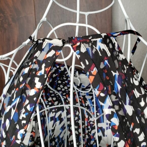 NWT Parker Zulma Halter Mesh Panel Fit & Flare Dress Size Small - Picture 7 of 13